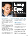 Lazy Eye: It
